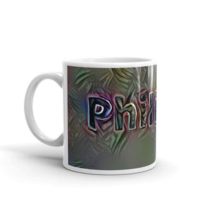 Philippa Mug Dark Rainbow 10oz right view