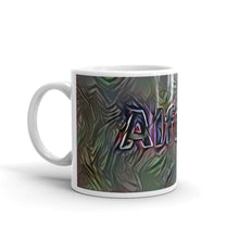Load image into Gallery viewer, Alfred Mug Dark Rainbow 10oz right view