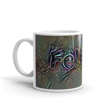 Load image into Gallery viewer, Felicity Mug Dark Rainbow 10oz right view