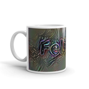 Felicity Mug Dark Rainbow 10oz right view
