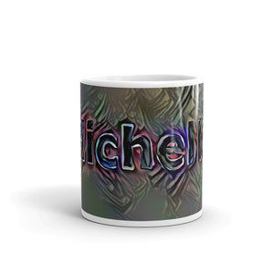 Michelle Mug Dark Rainbow 10oz front view