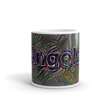Load image into Gallery viewer, Angela Mug Dark Rainbow 10oz front view