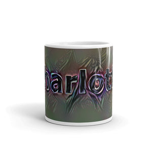 Charlotte Mug Dark Rainbow 10oz front view