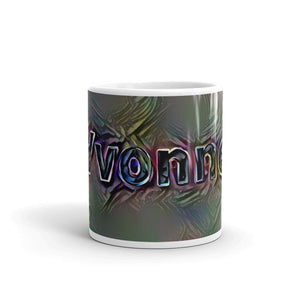 Yvonne Mug Dark Rainbow 10oz front view