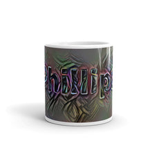 Load image into Gallery viewer, Phillipa Mug Dark Rainbow 10oz front view
