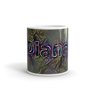 Diane Mug Dark Rainbow 10oz front view