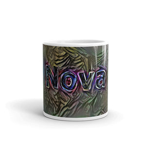 Nova Mug Dark Rainbow 10oz front view