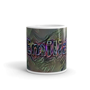 Emilia Mug Dark Rainbow 10oz front view