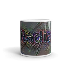 Load image into Gallery viewer, Nadia Mug Dark Rainbow 10oz front view