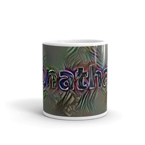 Jonathan Mug Dark Rainbow 10oz front view
