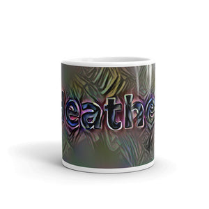 Heather Mug Dark Rainbow 10oz front view