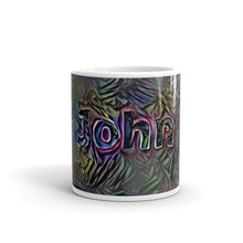Load image into Gallery viewer, John Mug Dark Rainbow 10oz front view