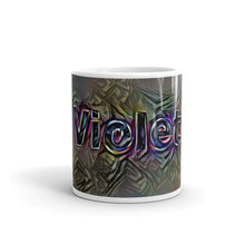 Load image into Gallery viewer, Violet Mug Dark Rainbow 10oz front view