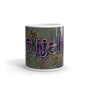 Elijah Mug Dark Rainbow 10oz front view
