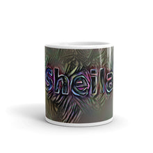 Load image into Gallery viewer, Sheila Mug Dark Rainbow 10oz front view