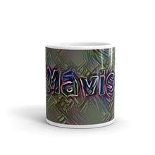 Load image into Gallery viewer, Mavis Mug Dark Rainbow 10oz front view