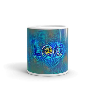 Leo Mug Night Surfing 10oz front view