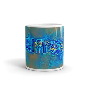 Alfred Mug Night Surfing 10oz front view