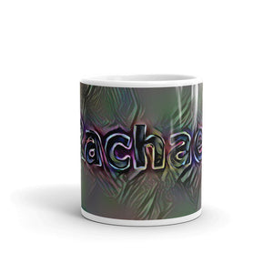 Rachael Mug Dark Rainbow 10oz front view