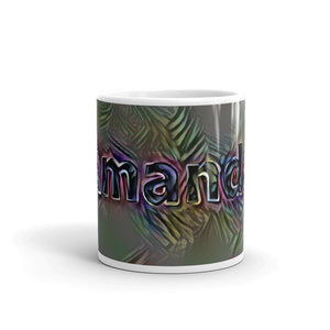 Amanda Mug Dark Rainbow 10oz front view