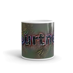 Courtney Mug Dark Rainbow 10oz front view