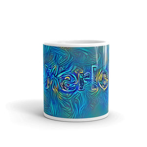 Merle Mug Night Surfing 10oz front view