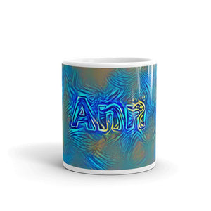 Ann Mug Night Surfing 10oz front view