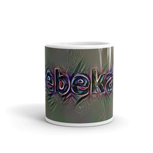 Rebekah Mug Dark Rainbow 10oz front view