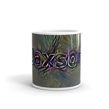 Load image into Gallery viewer, Jaxson Mug Dark Rainbow 10oz front view