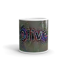 Load image into Gallery viewer, Olive Mug Dark Rainbow 10oz front view