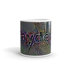 Load image into Gallery viewer, Jayden Mug Dark Rainbow 10oz front view