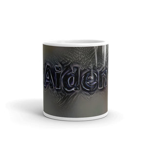 Aiden Mug Charcoal Pier 10oz front view