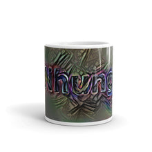 Load image into Gallery viewer, Nhung Mug Dark Rainbow 10oz front view