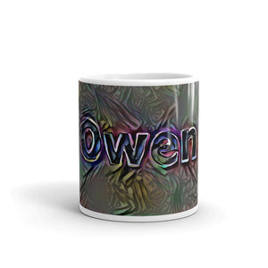 Owen Mug Dark Rainbow 10oz front view