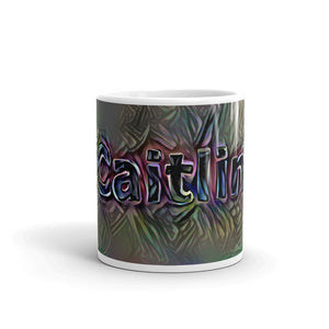 Caitlin Mug Dark Rainbow 10oz front view