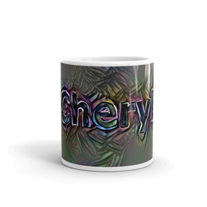 Cheryl Mug Dark Rainbow 10oz front view