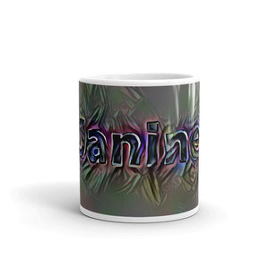 Janine Mug Dark Rainbow 10oz front view