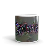 Load image into Gallery viewer, Sylvia Mug Dark Rainbow 10oz front view