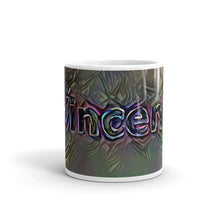 Load image into Gallery viewer, Vincent Mug Dark Rainbow 10oz front view