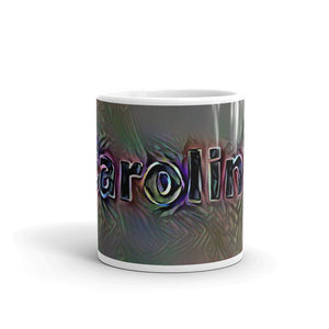 Caroline Mug Dark Rainbow 10oz front view