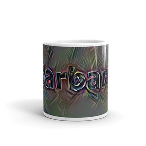 Barbara Mug Dark Rainbow 10oz front view