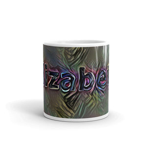 Elizabeth Mug Dark Rainbow 10oz front view