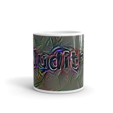 Load image into Gallery viewer, Judith Mug Dark Rainbow 10oz front view
