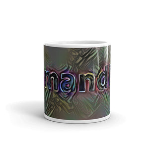 Amandla Mug Dark Rainbow 10oz front view