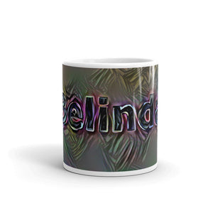 Belinda Mug Dark Rainbow 10oz front view
