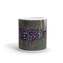 Load image into Gallery viewer, Jason Mug Dark Rainbow 10oz front view