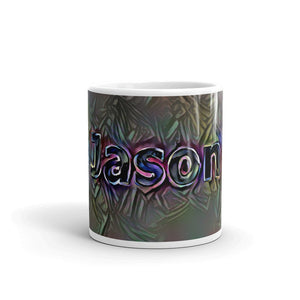 Jason Mug Dark Rainbow 10oz front view