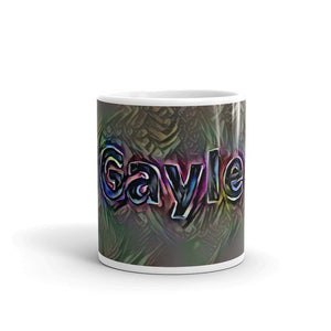 Gayle Mug Dark Rainbow 10oz front view