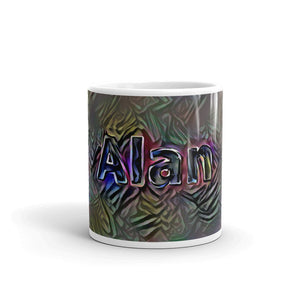 Alan Mug Dark Rainbow 10oz front view