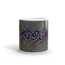 Load image into Gallery viewer, Alessia Mug Dark Rainbow 10oz front view